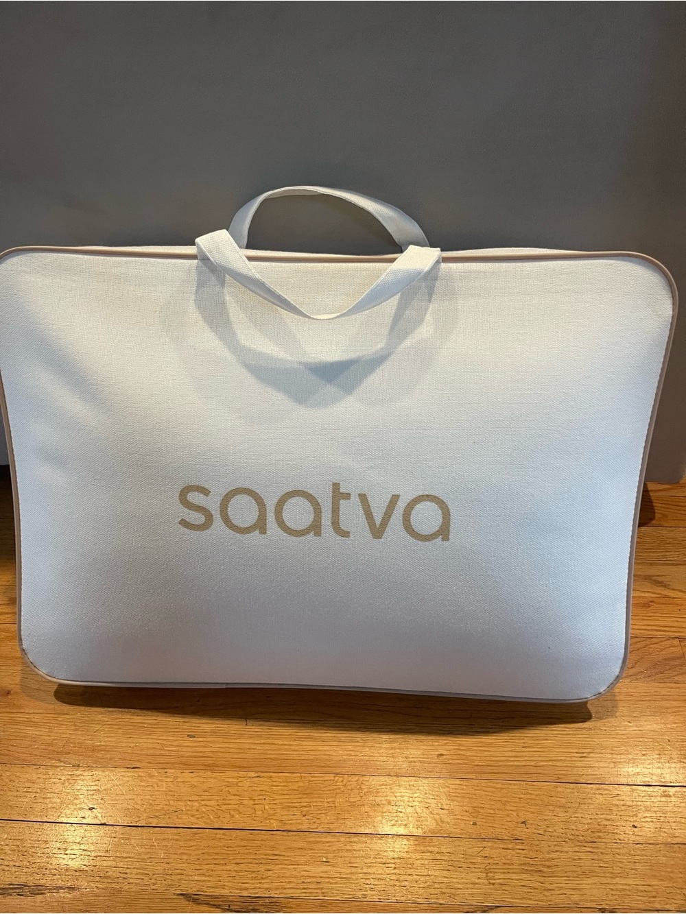 White Travel Tote with Top Handles